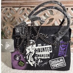 Disney Parks Loungefly Haunted Mansion Satchel Purse Crossbody Bag (NWT)